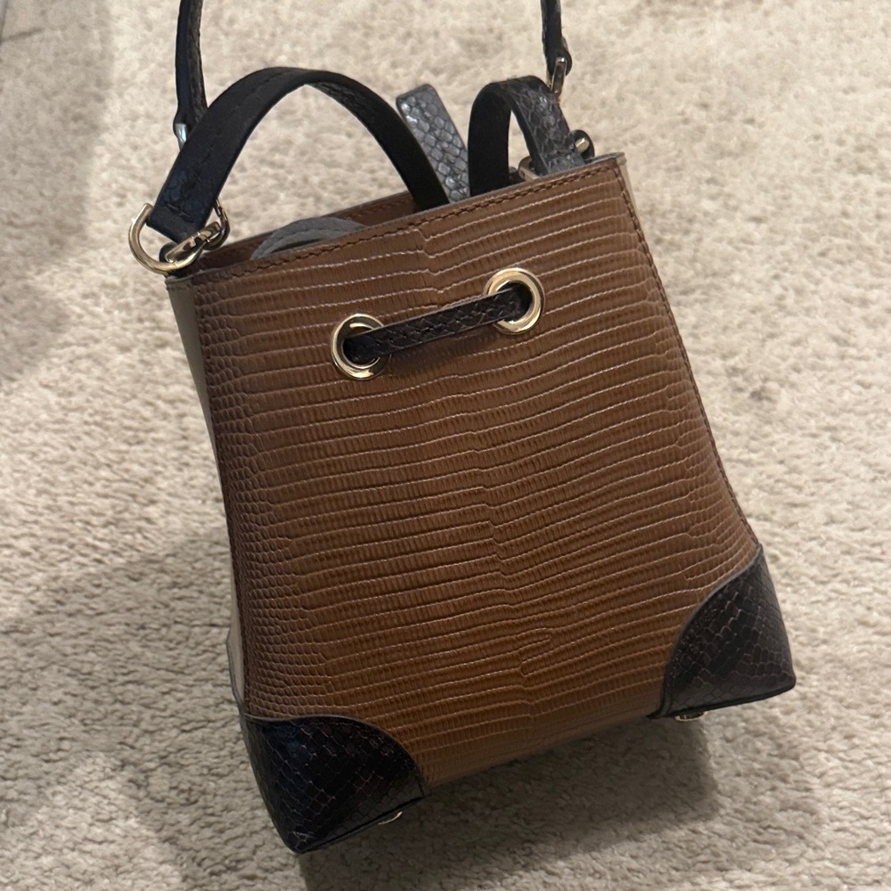 Michael Kors Tan and Brown Mini Bucket Bag - Picture 4 of 9
